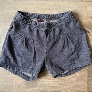 TEA COLLECTION GIRLS ELASTIC WAIST DENIM LOOKING SHORTS